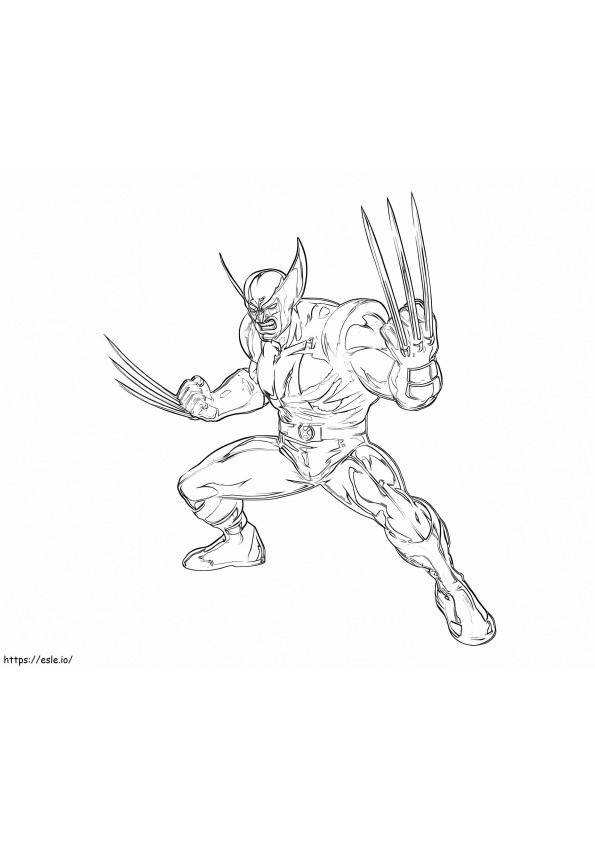 Wolverine 3 de colorat