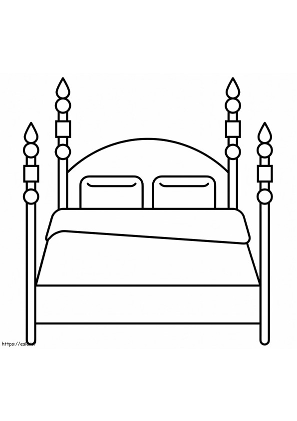 Free Bed To Print coloring page
