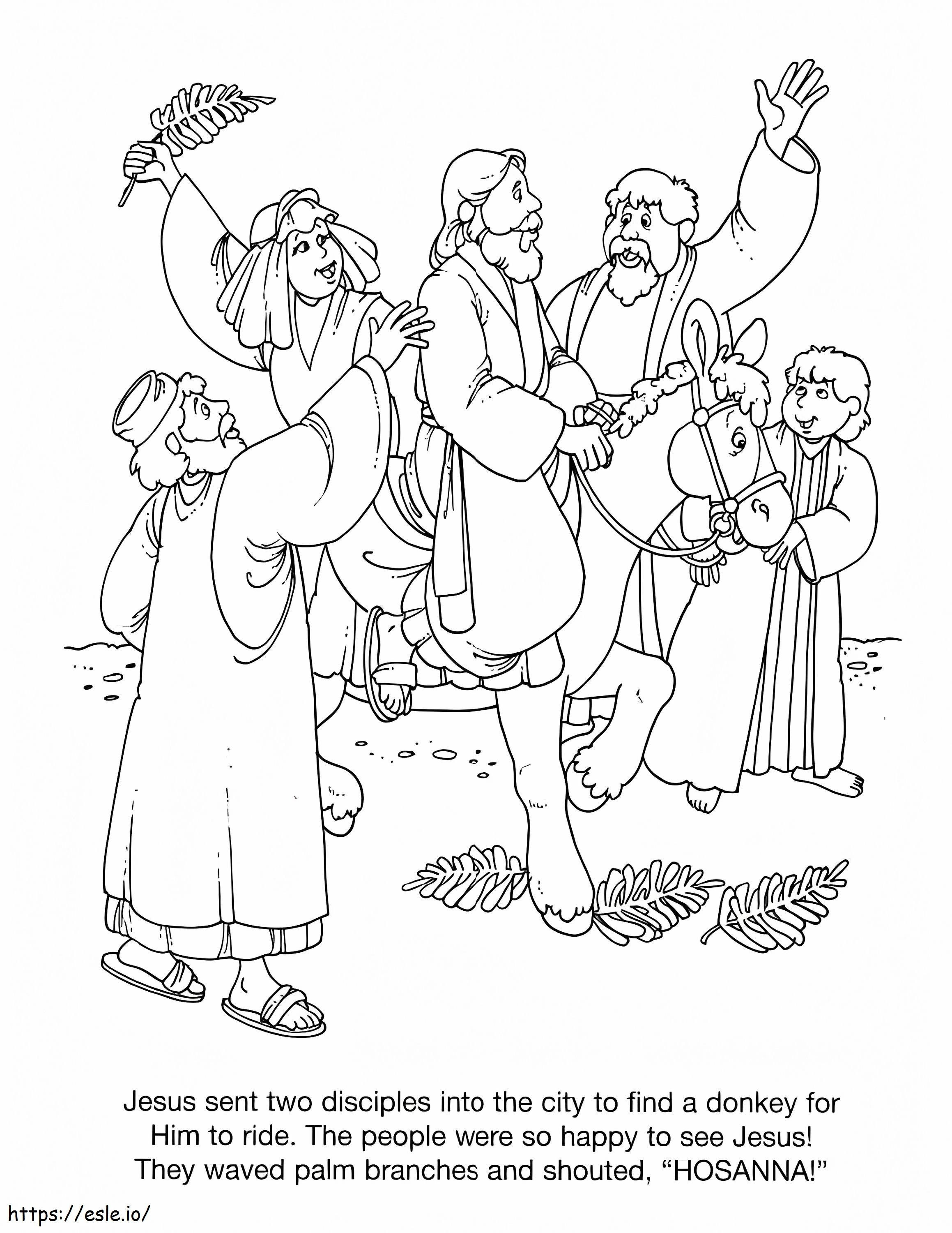 Palm Sunday 6 coloring page