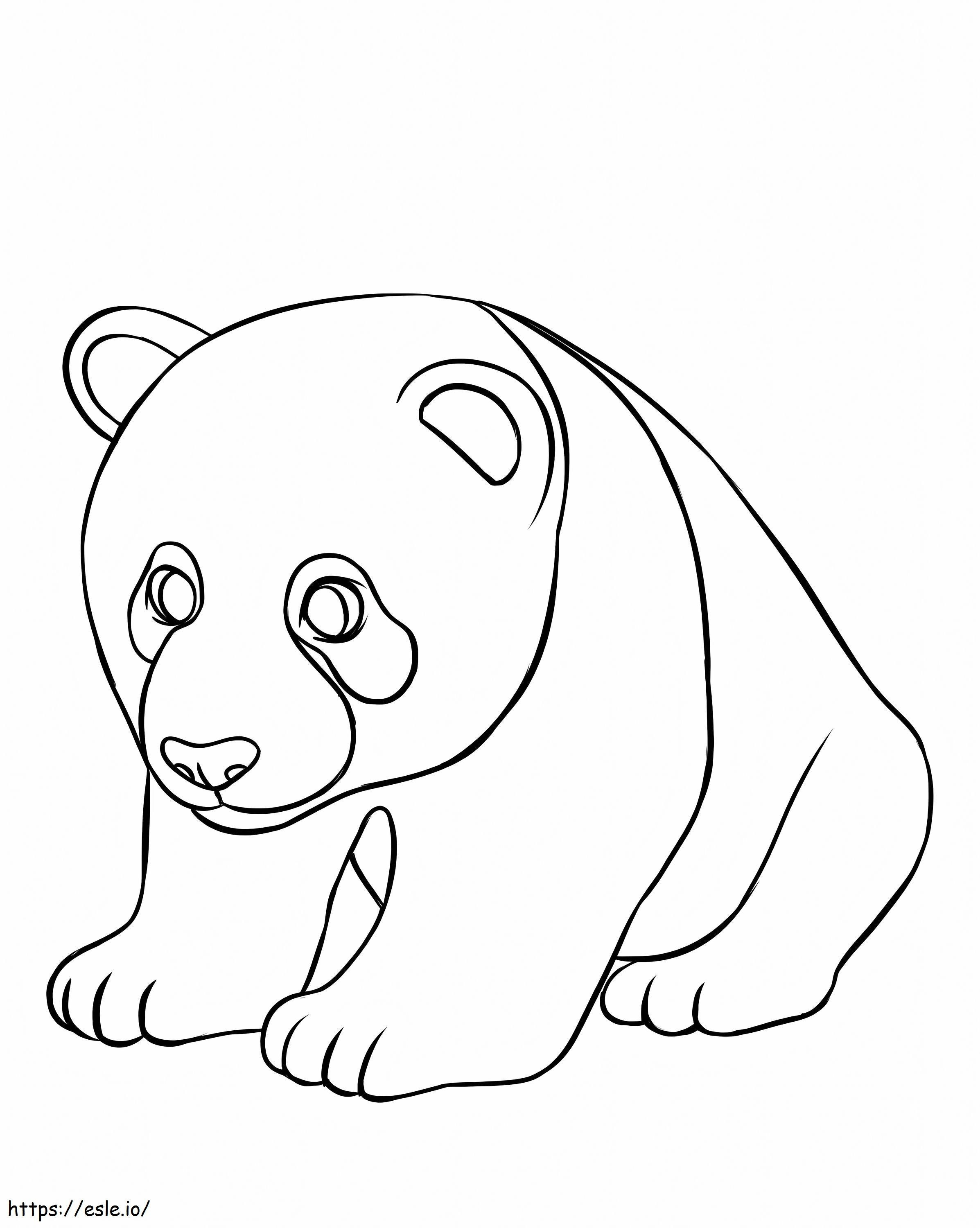 Awesome Panda coloring page