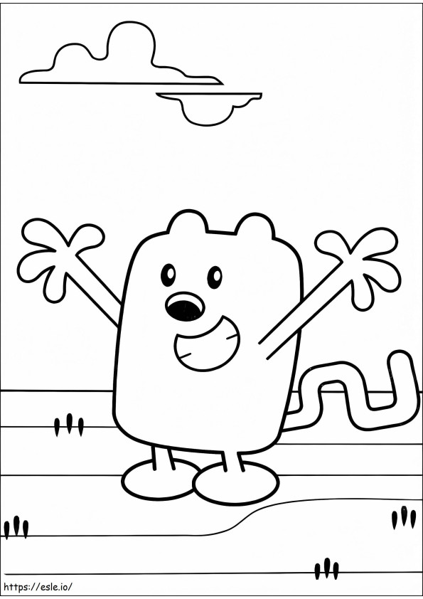 Wubbzy Smiling coloring page