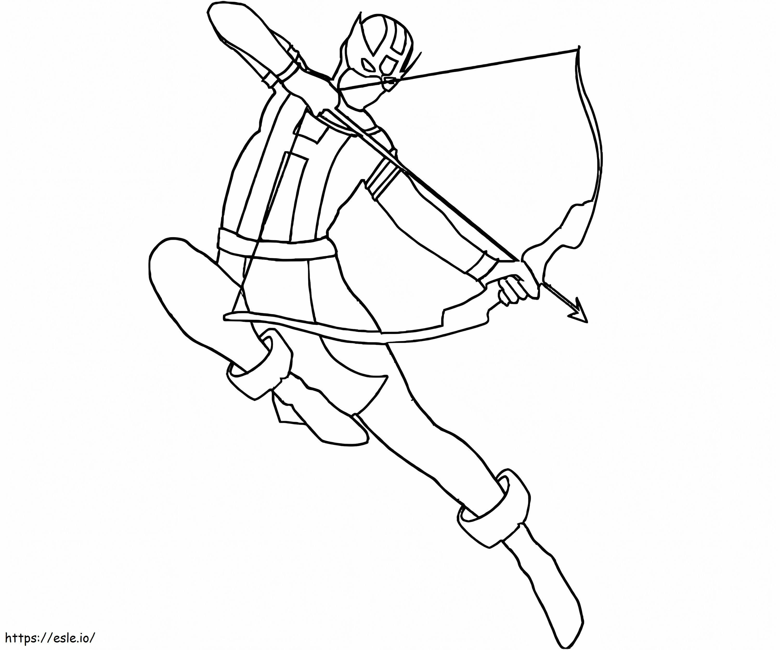 Hawkeye 1 coloring page