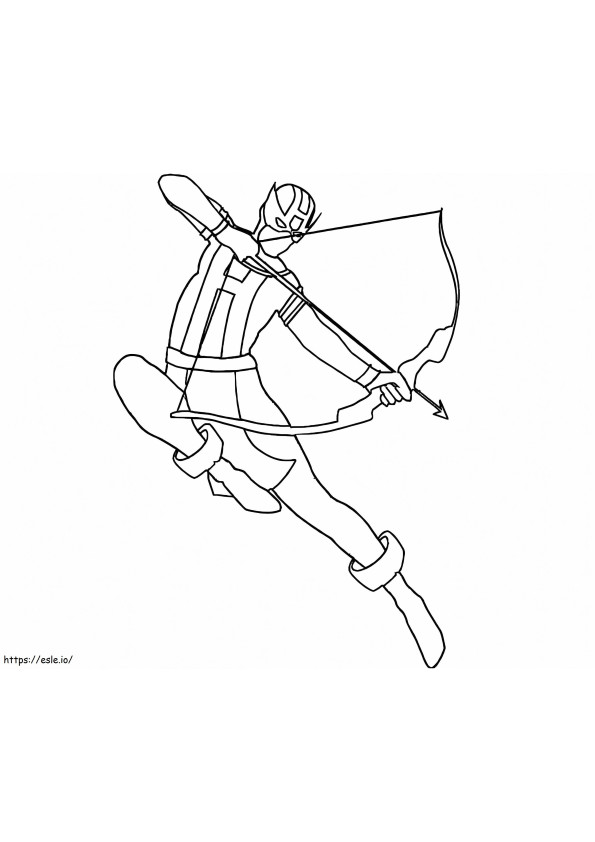 Hawkeye 1 coloring page