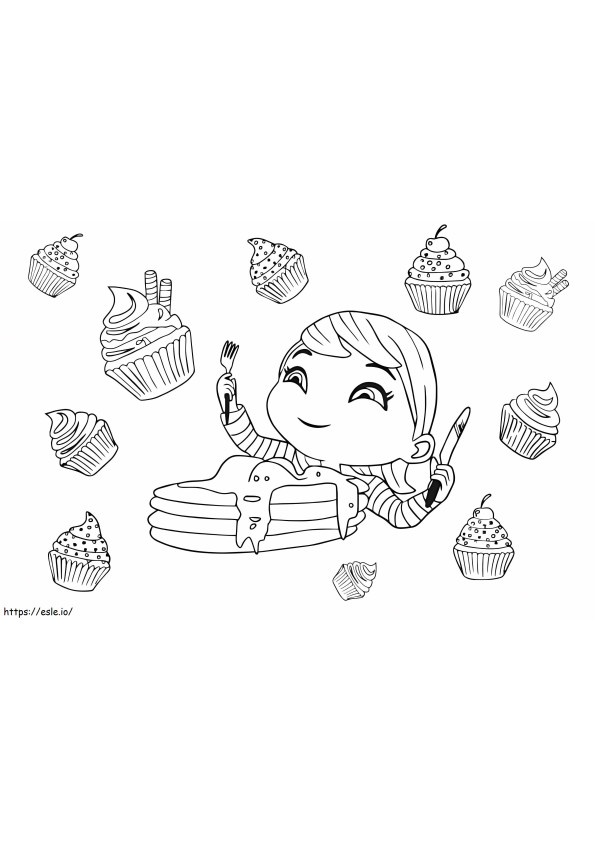 Mia Little Baby Bum coloring page