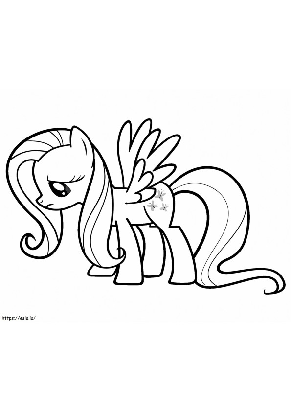 Fluttershy Looks Sad coloring page