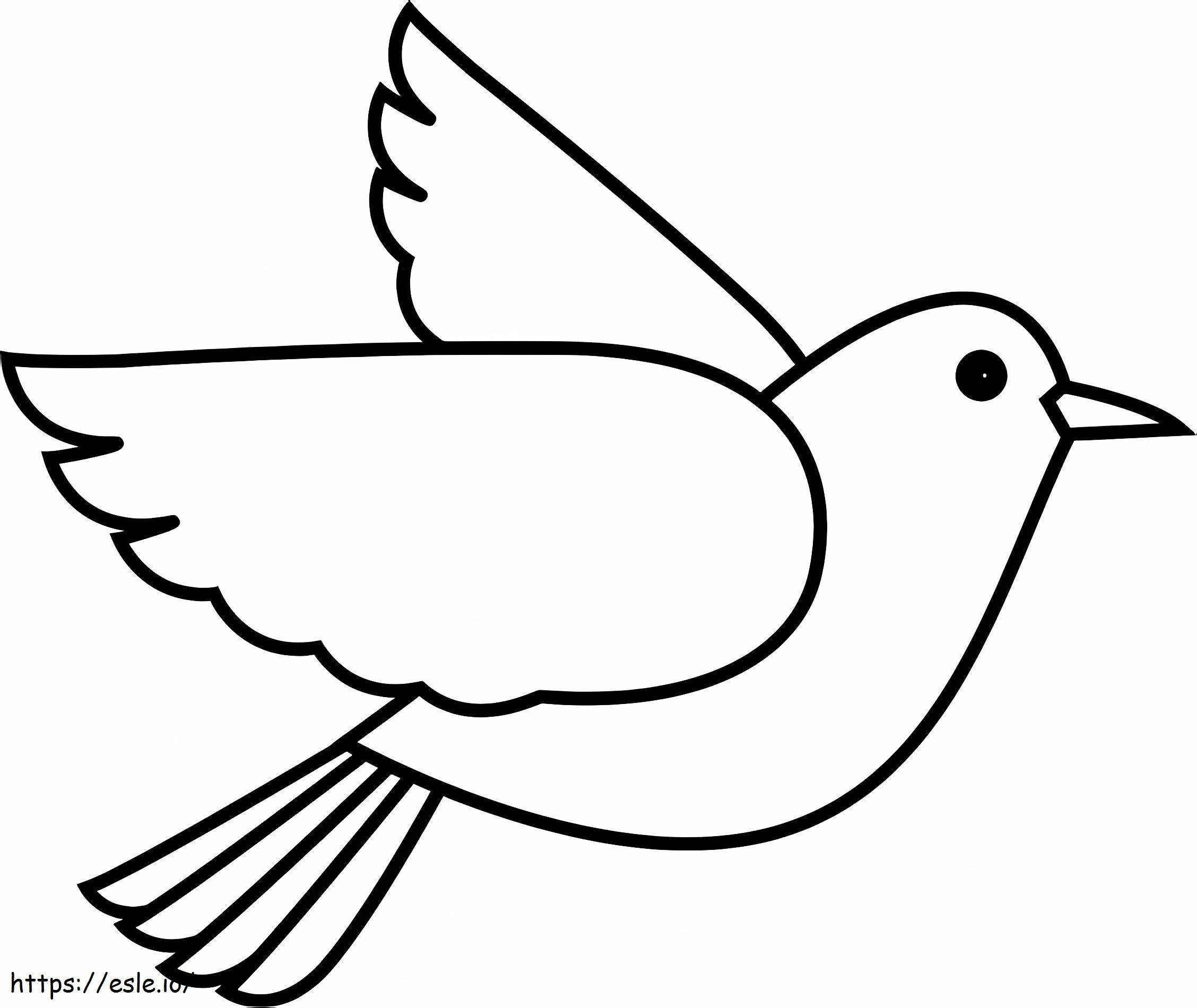 Coloriage Pigeon à imprimer dessin