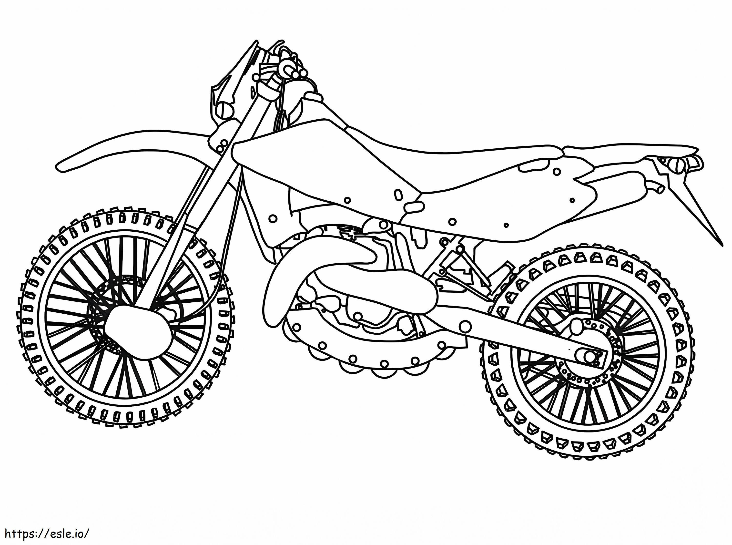 Motocicleta 5 para colorir