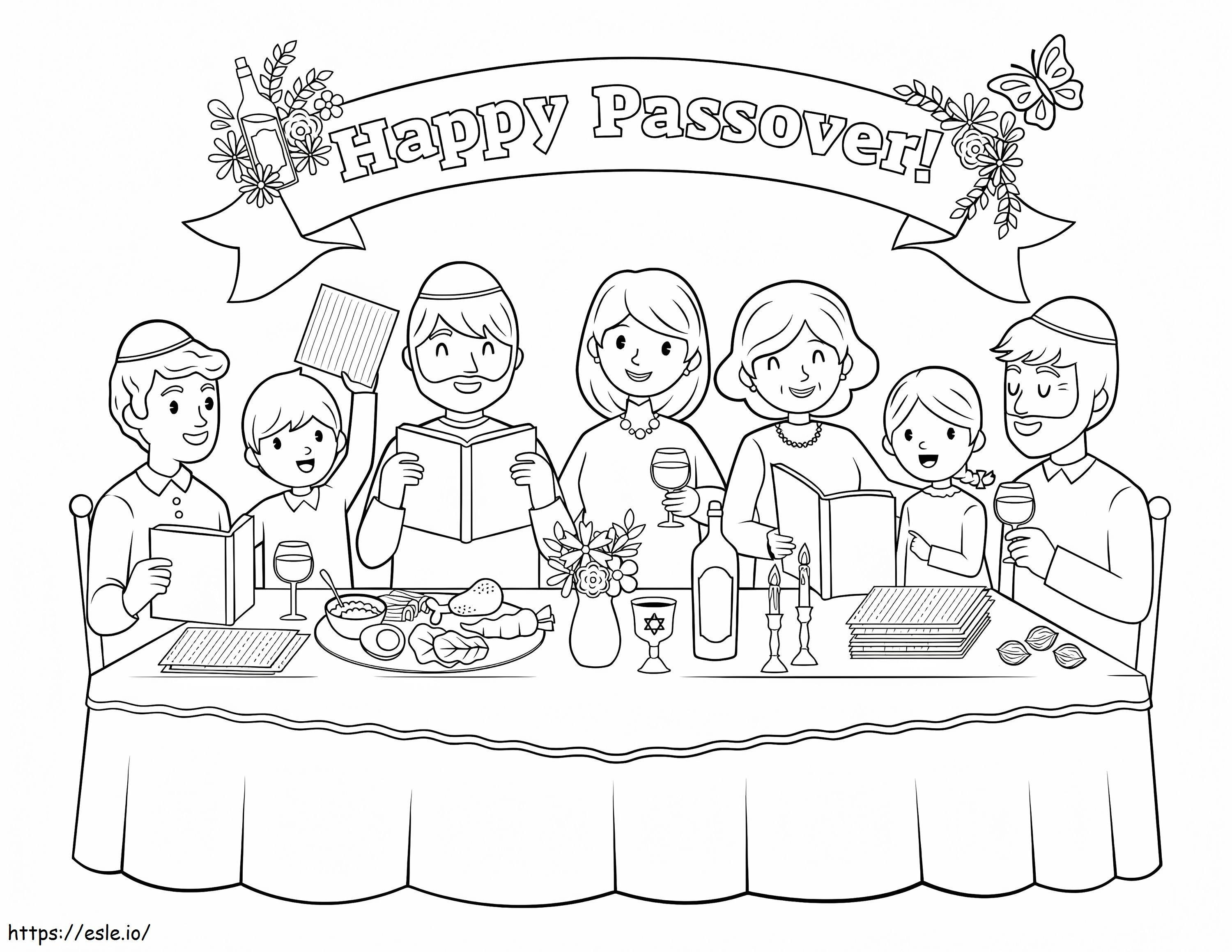 Happy Passover Coloring Page coloring page