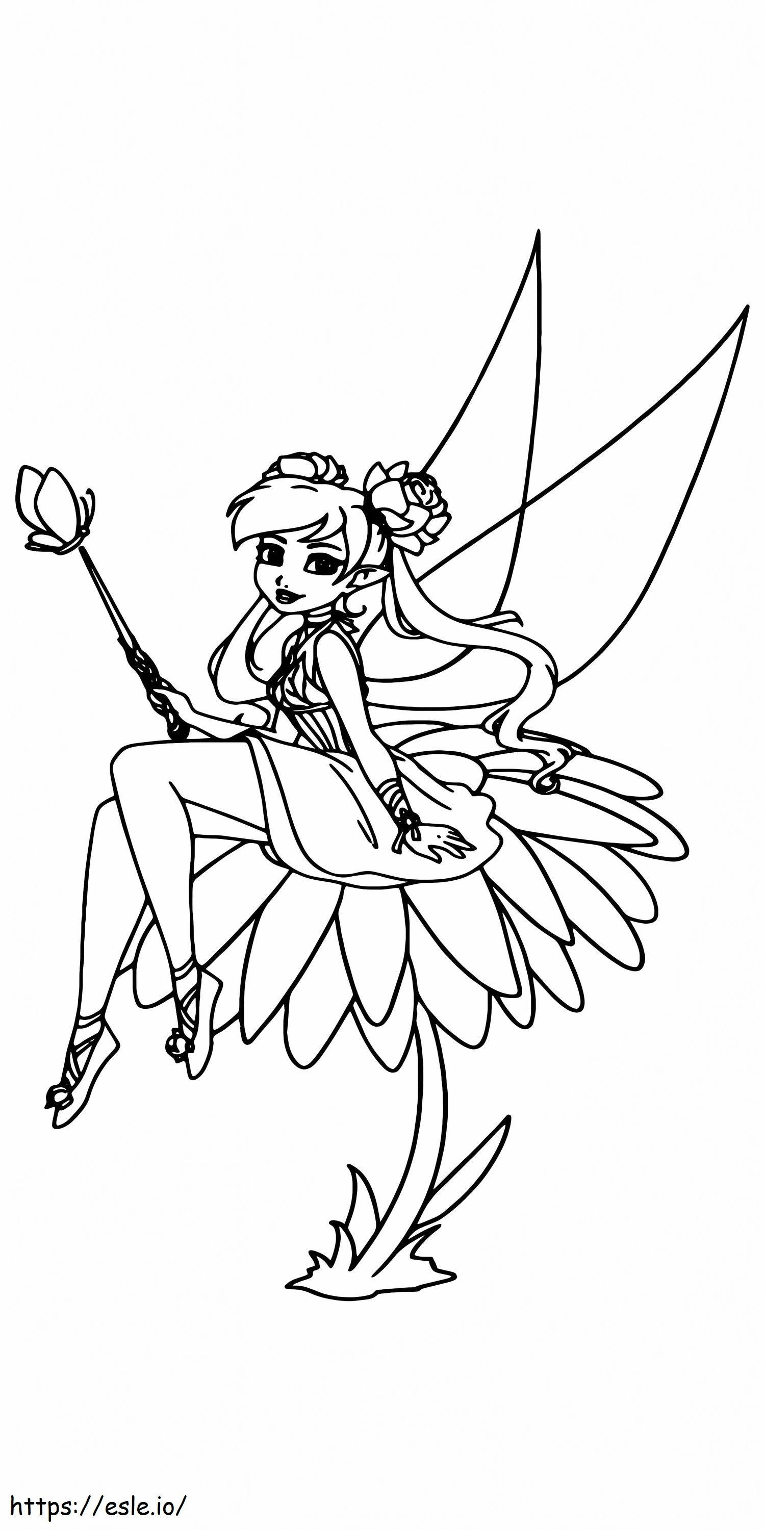 Fairy Princess Printable 1 coloring page