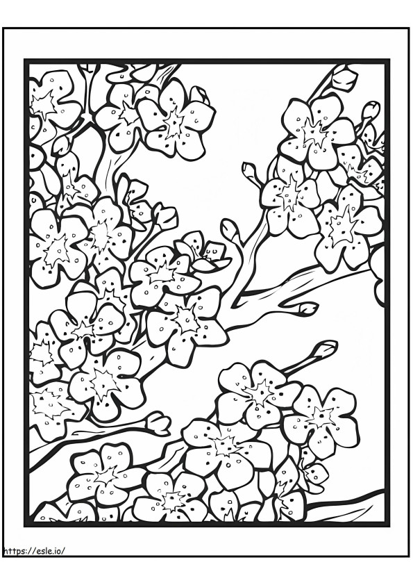 Perfect Cherry Blossom coloring page