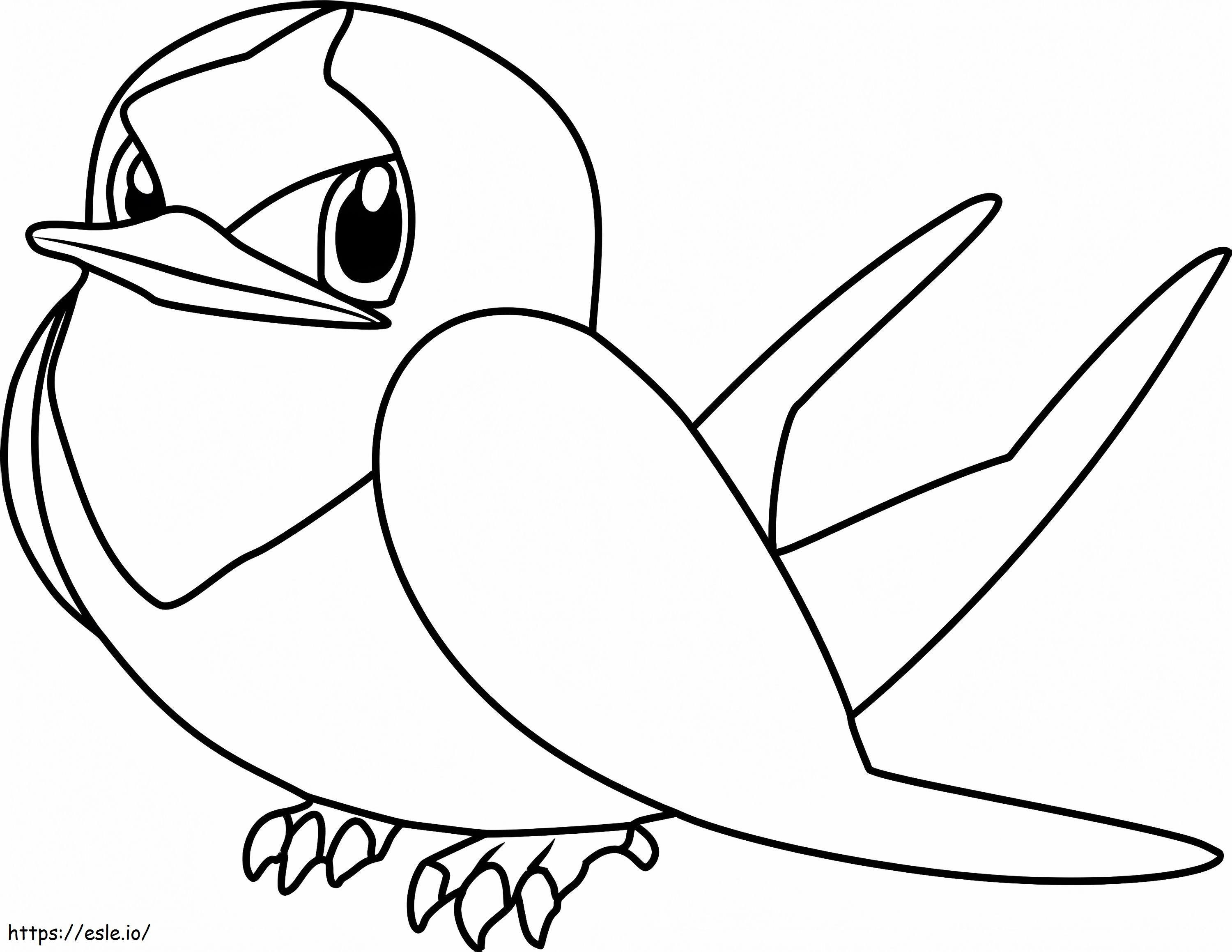 Taillow Gen 3 Pokemon coloring page