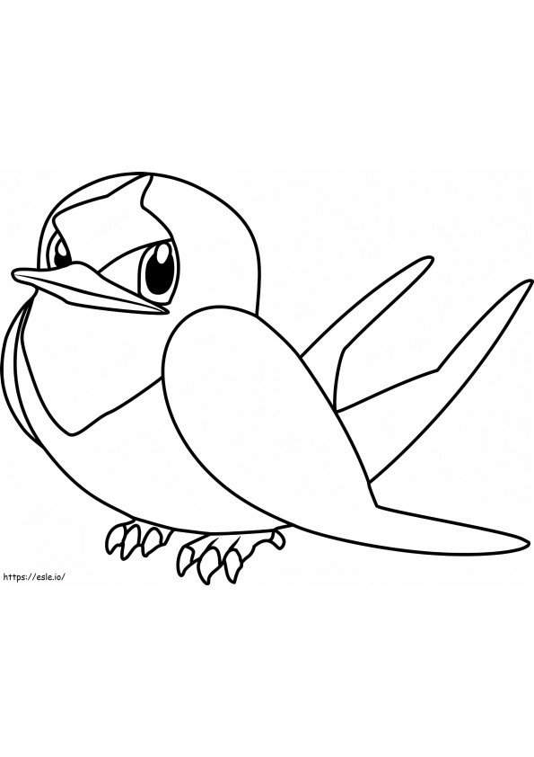 Taillow Gen 3 Pokemon coloring page