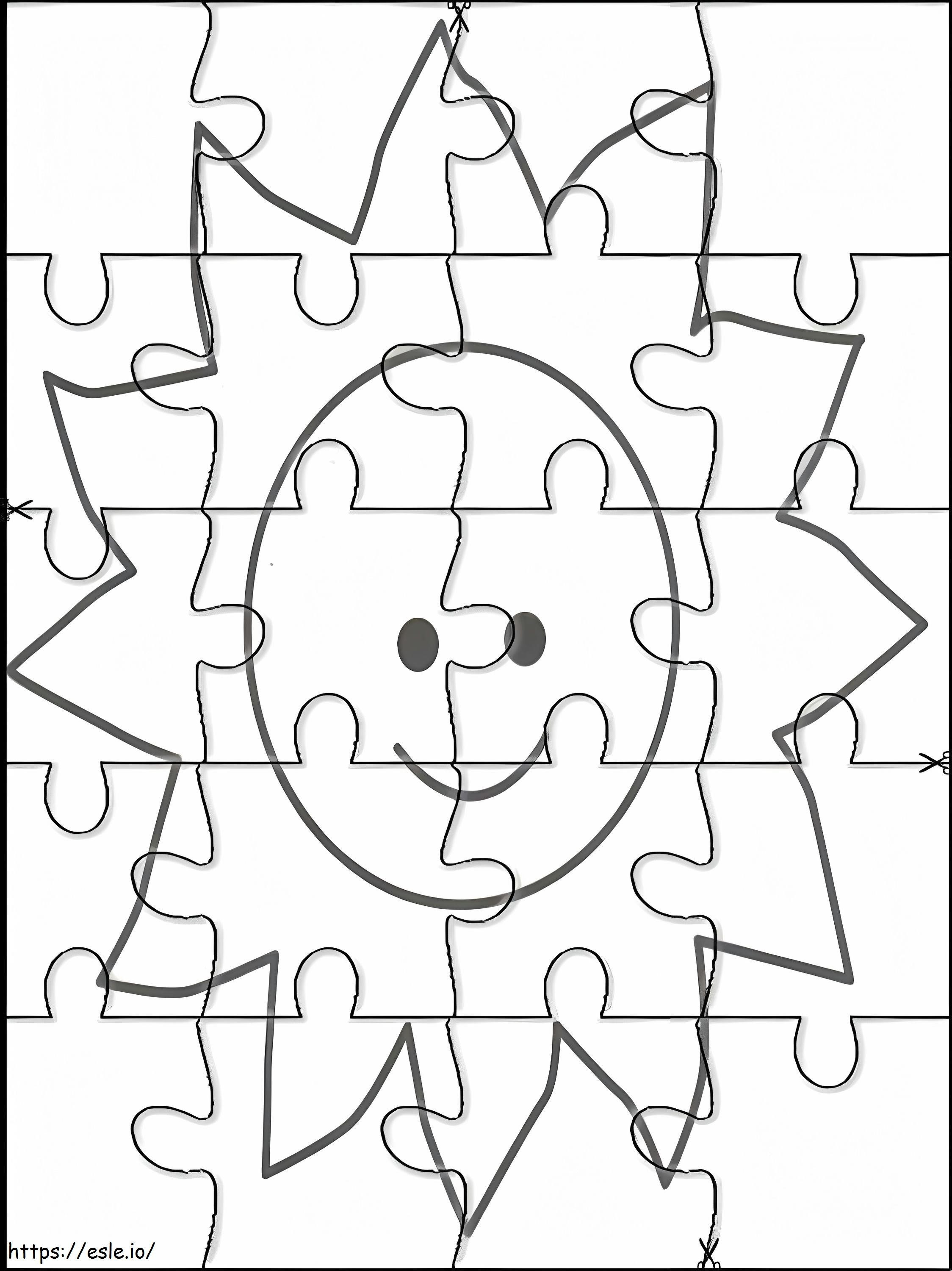 Soare Jigsaw Puzzle de colorat