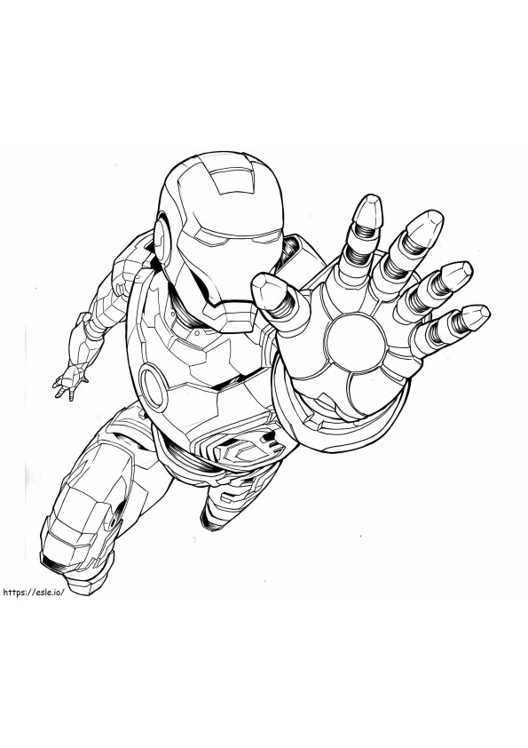 Coloriage L'incroyable Iron Man à imprimer dessin