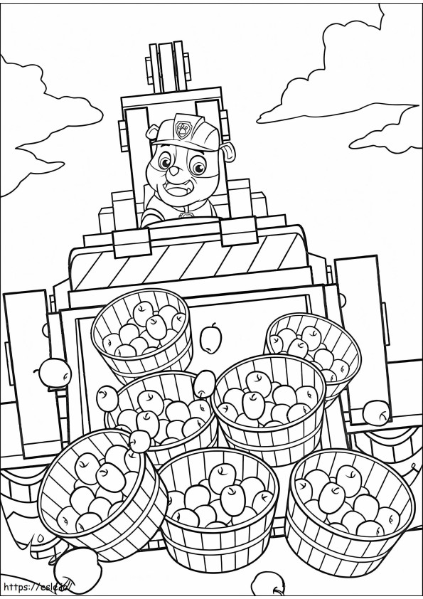 Rubble Harvests Apple coloring page
