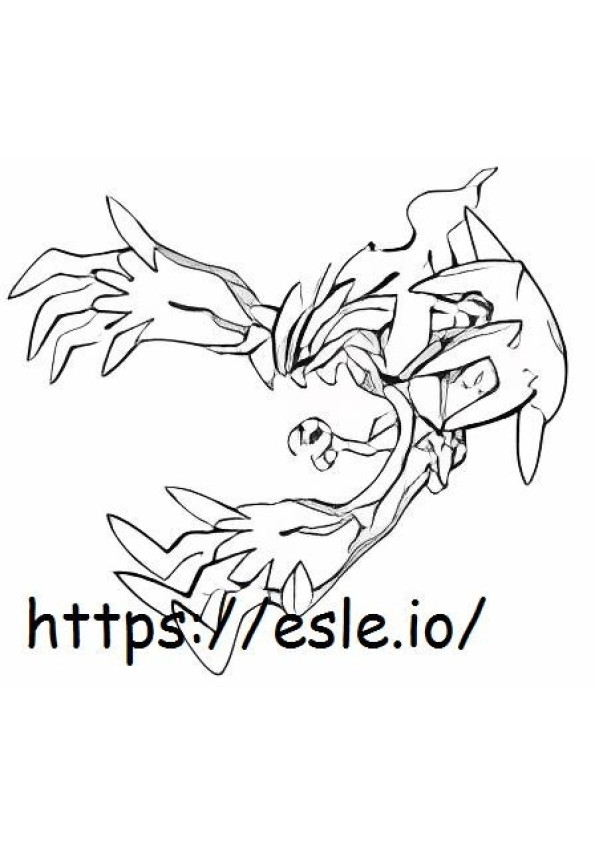 Yveltal coloring page