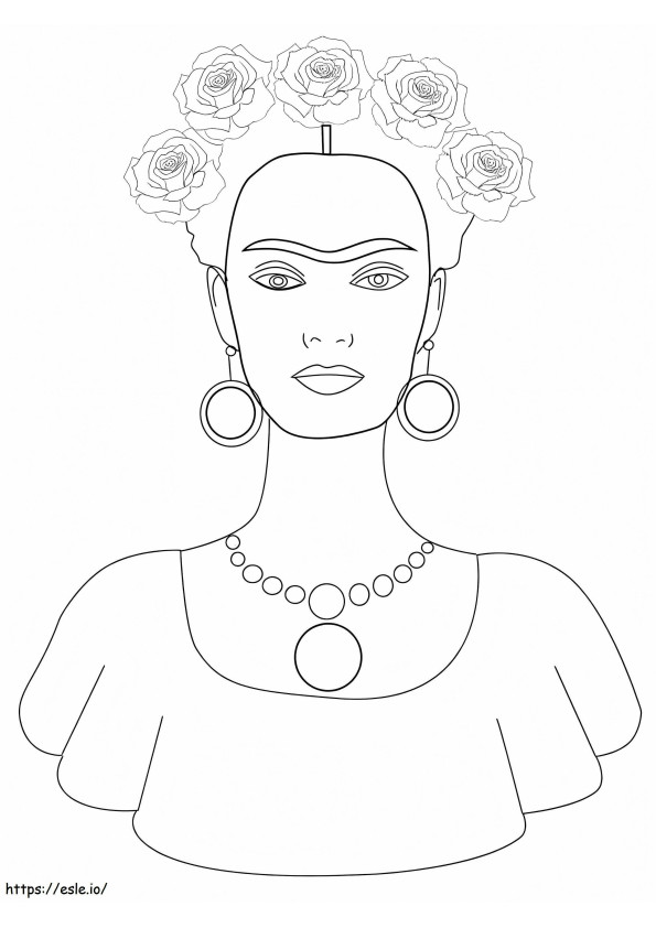 Frida Kahlo 6 kolorowanka