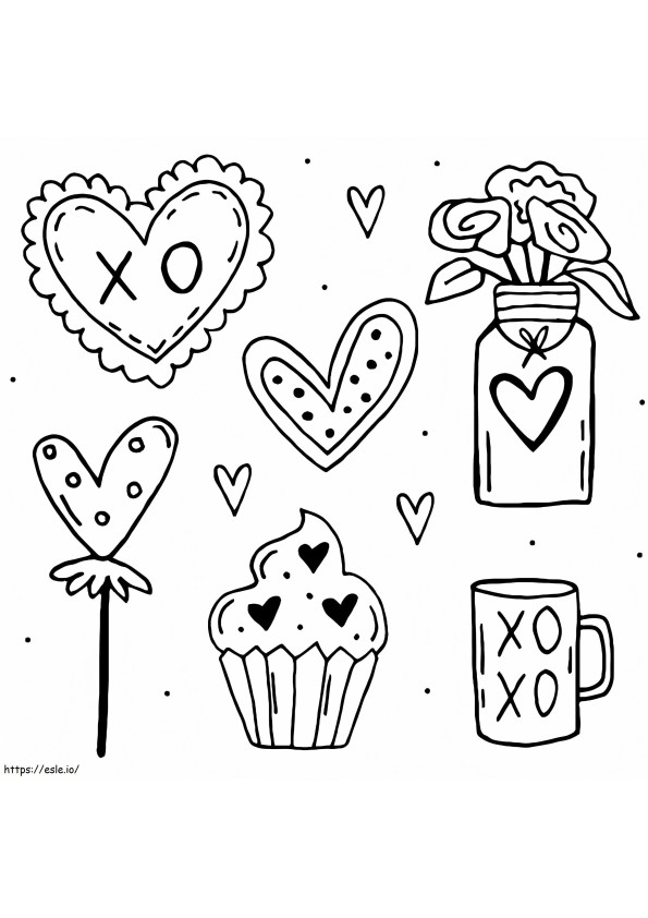 Stiker Valentine Gambar Mewarnai