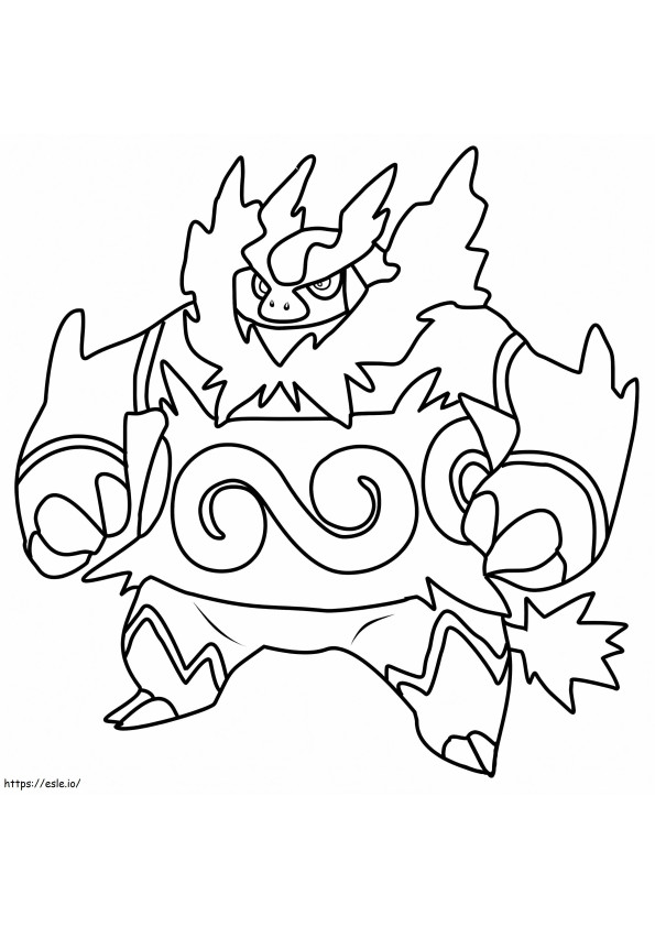 Emboar Pokemon coloring page