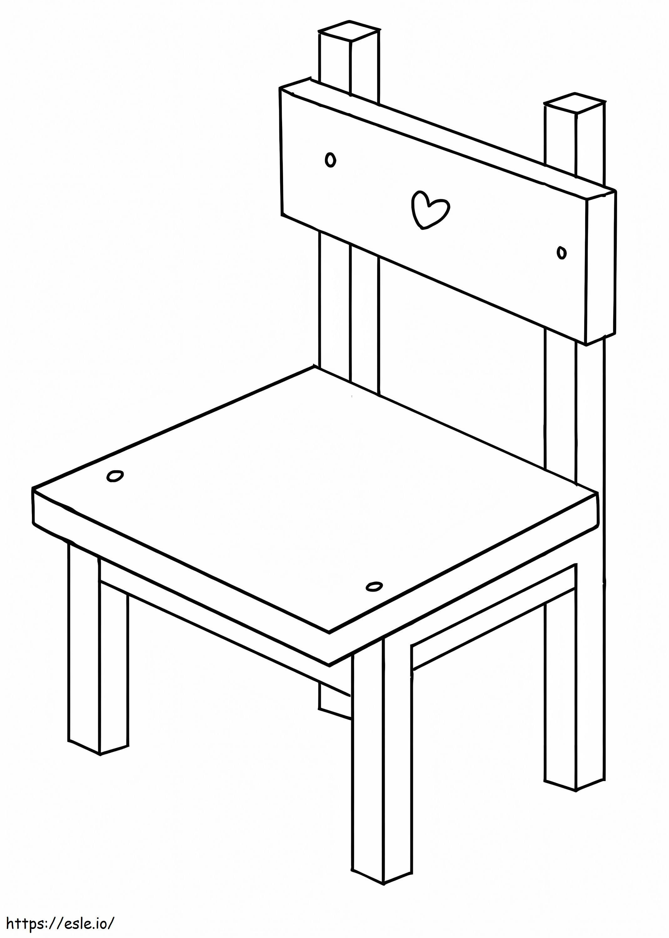 Cute Chair coloring page