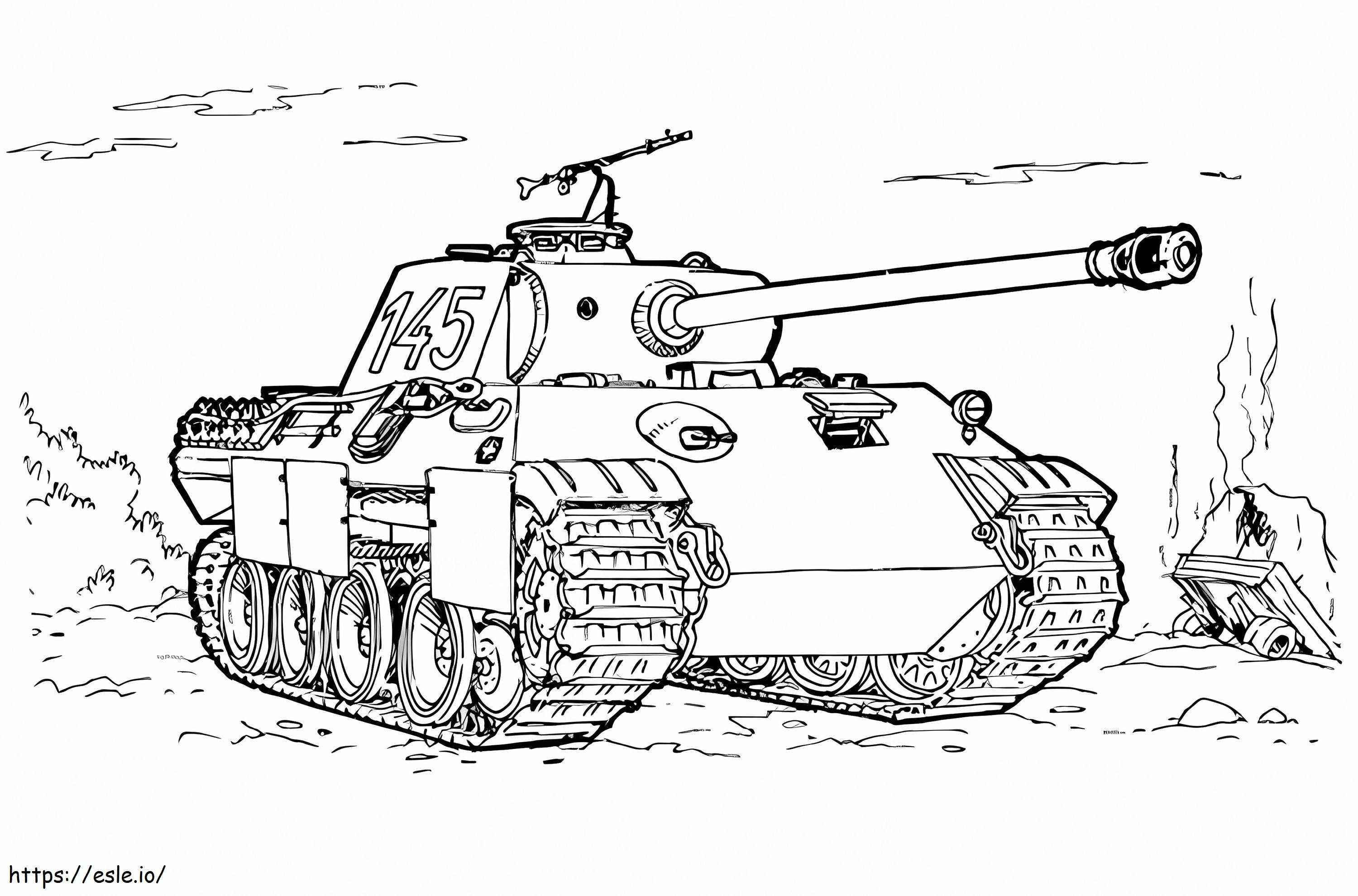 Panzernummer 145 ausmalbilder