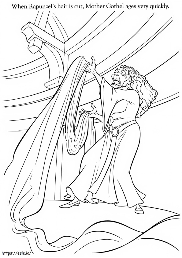 Old Mother Gothel coloring page