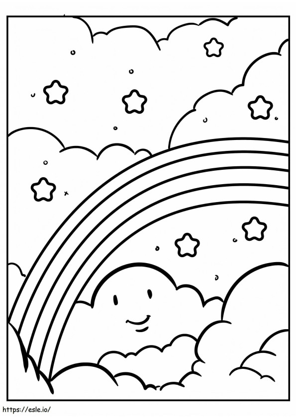 Incredible Rainbow coloring page