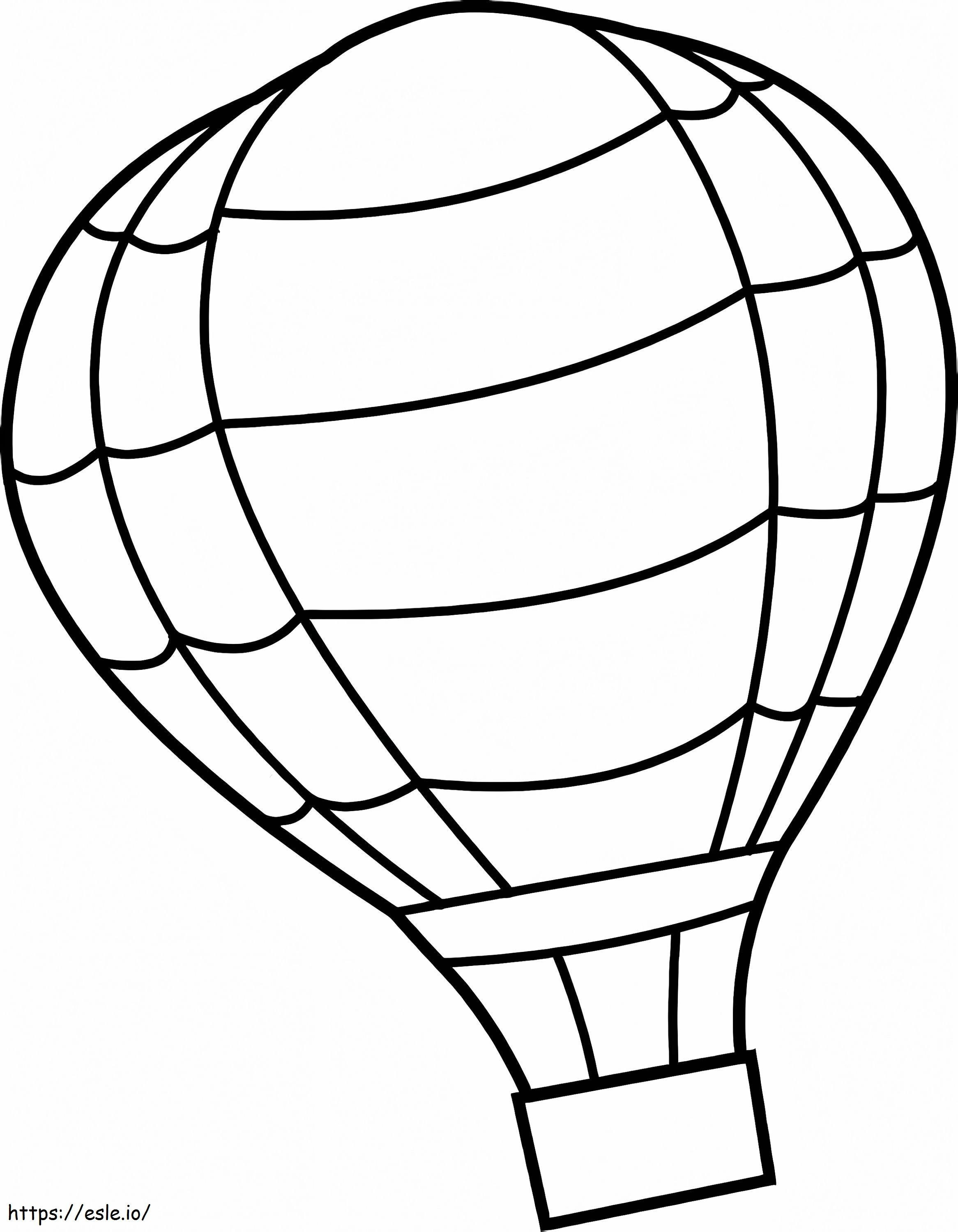 Cool Hot Air Balloon coloring page