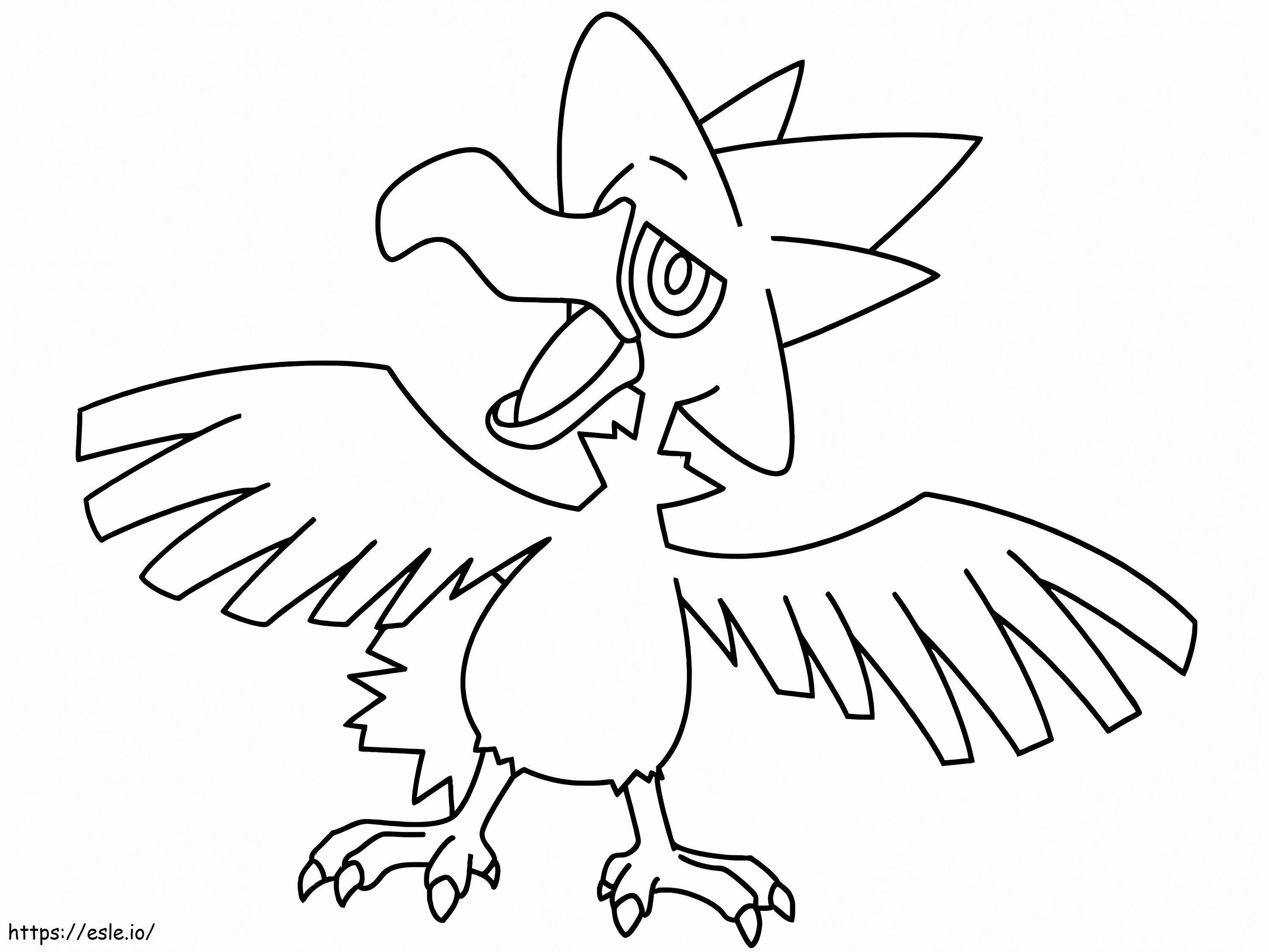 Gambar Mewarnai Murkrow Seekor Pokemon Gratis