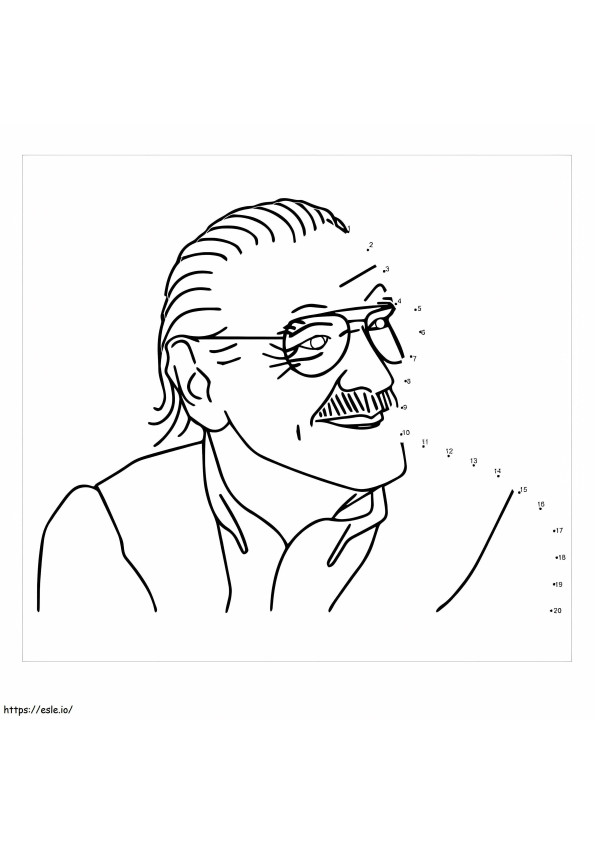 Stan Lee Point To Points coloring page