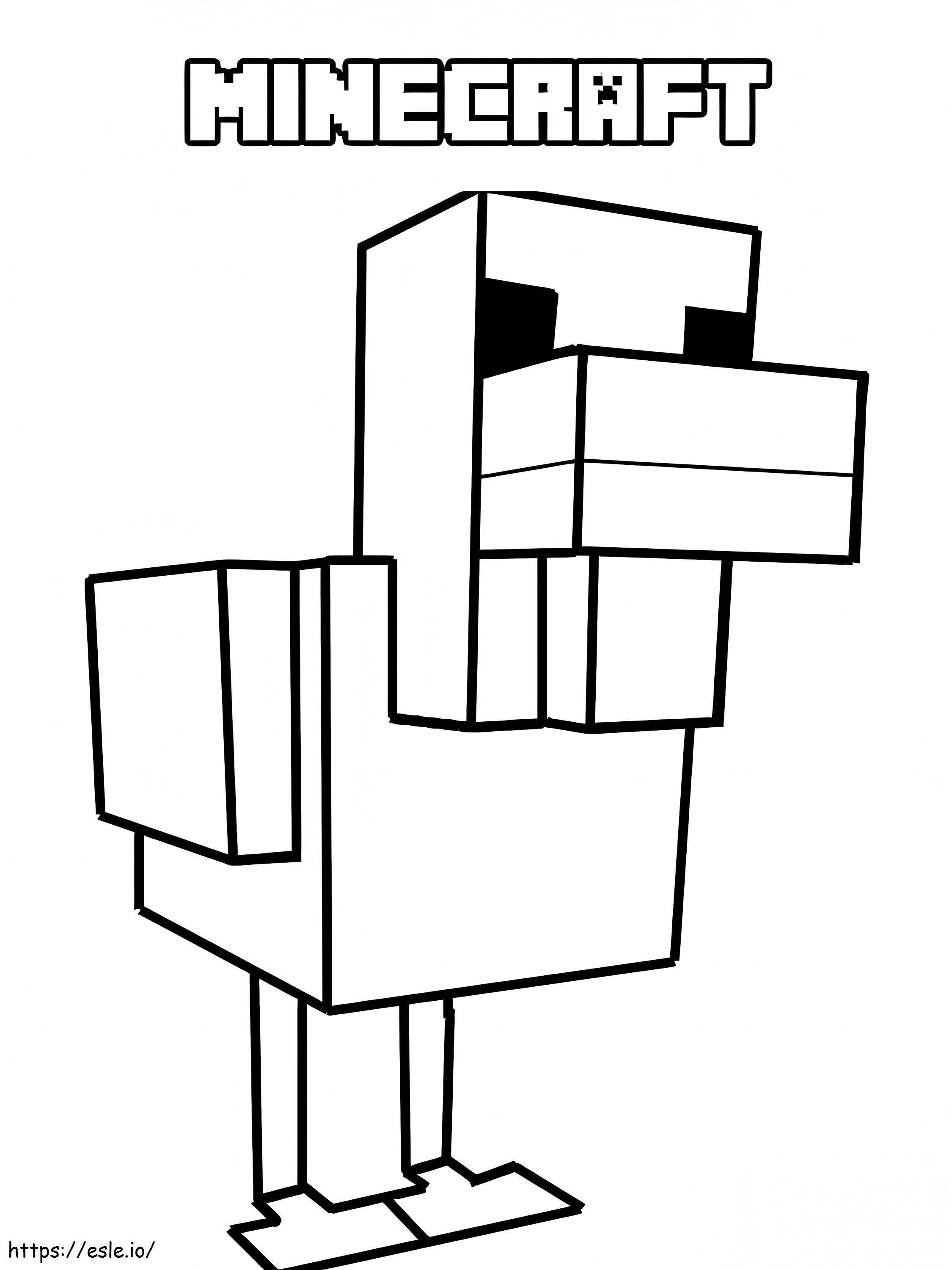 Minecraft 47 coloring page