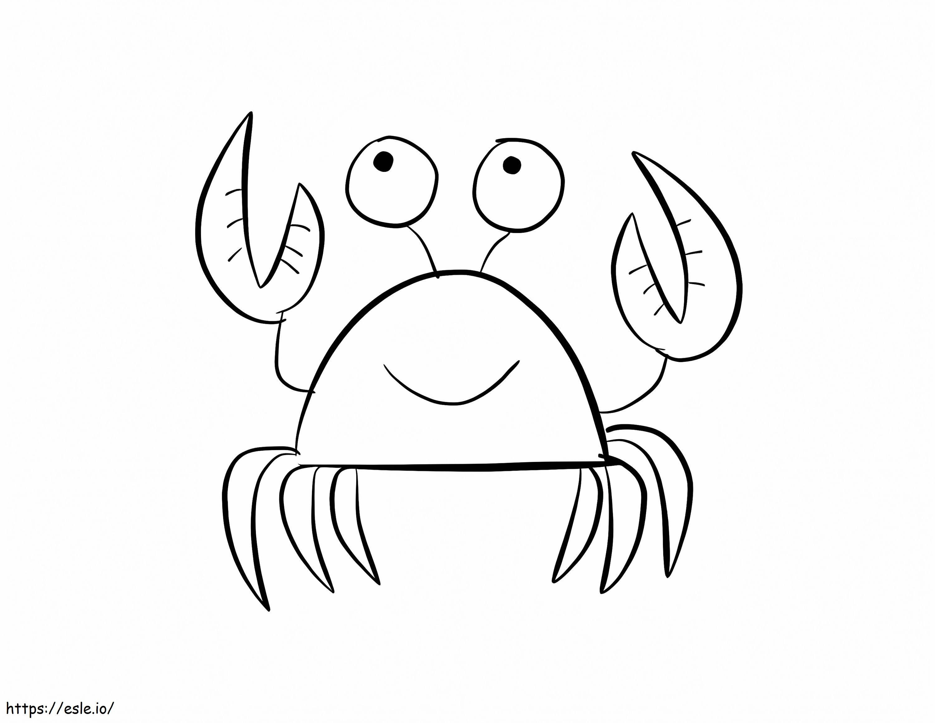 Coloriage Petit crabe à imprimer dessin