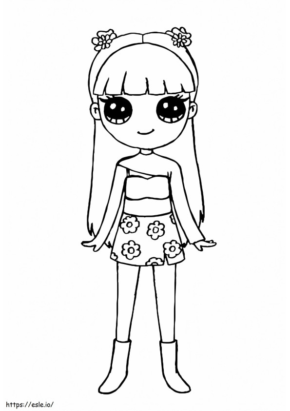 Cute Lisa coloring page