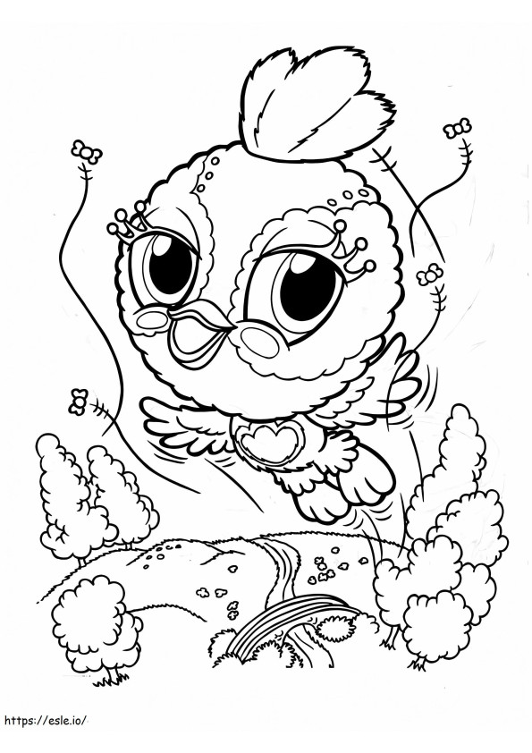 Zoobles Bird coloring page