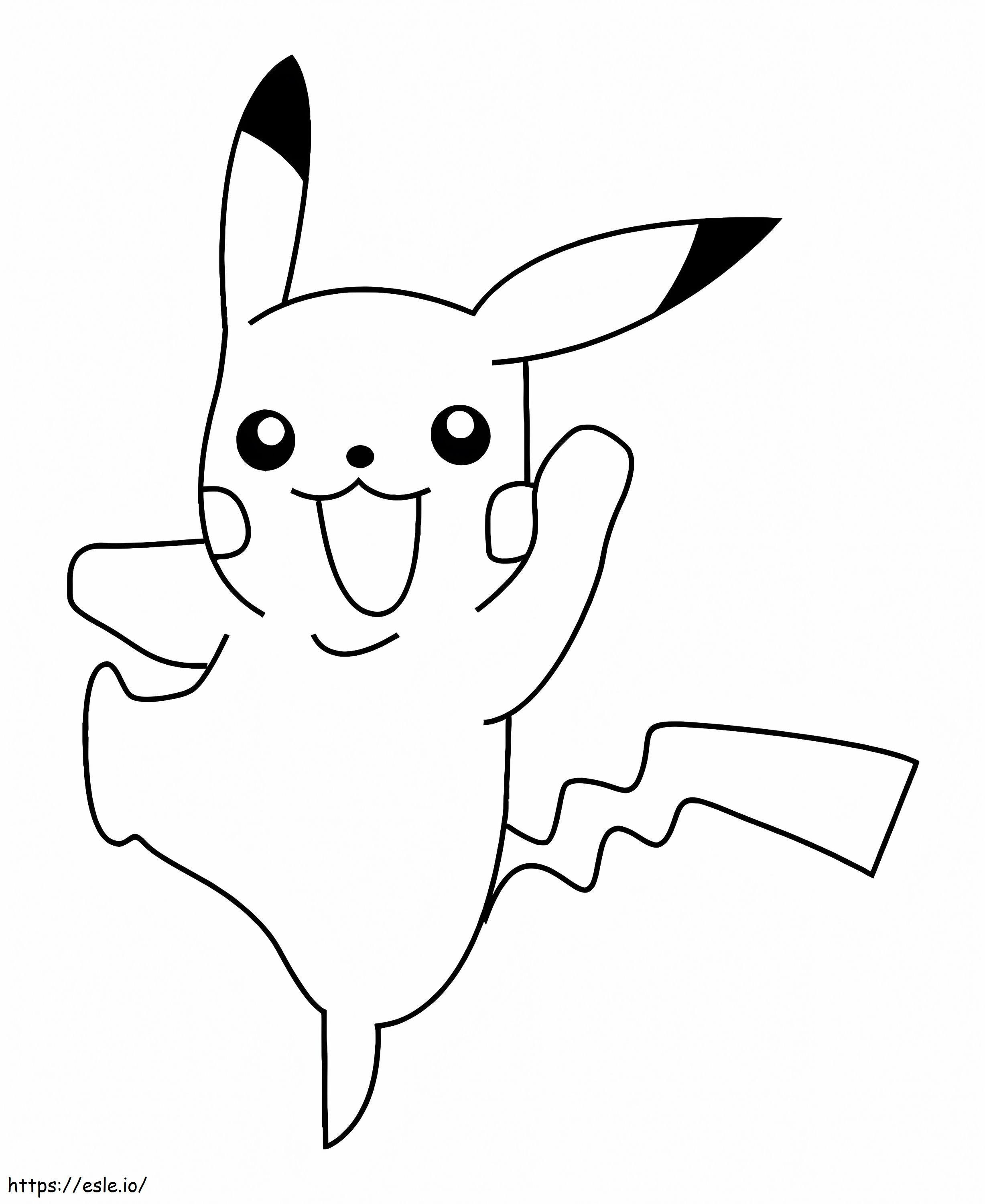 Normalne Pikachu kolorowanka