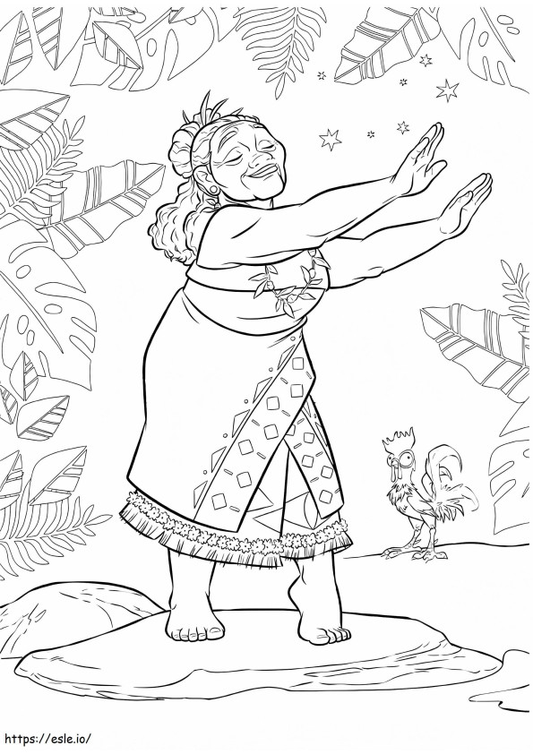 1534559937 Tala And Heihei A4 coloring page
