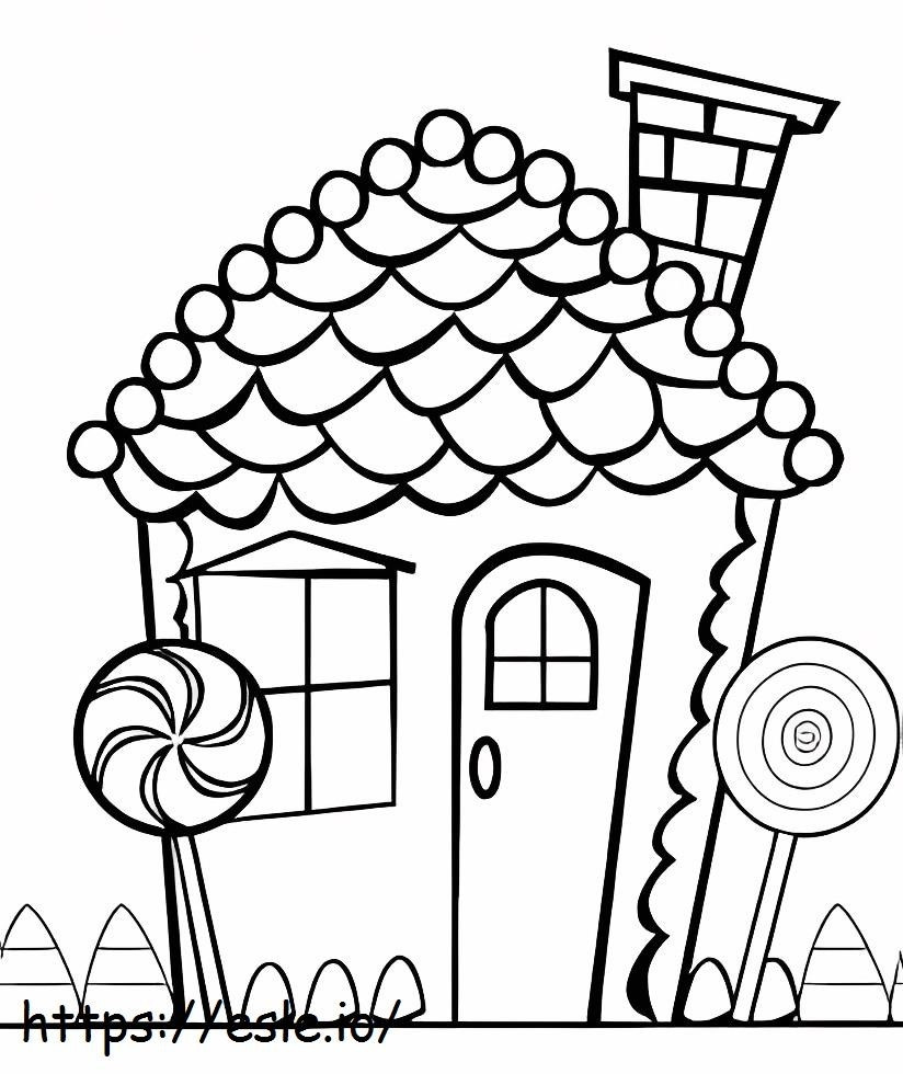 Sweet House coloring page