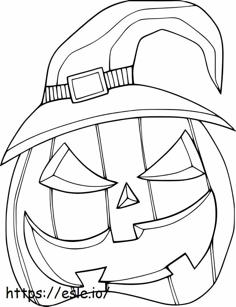 Jack O Lantern Witch Big Mouth coloring page