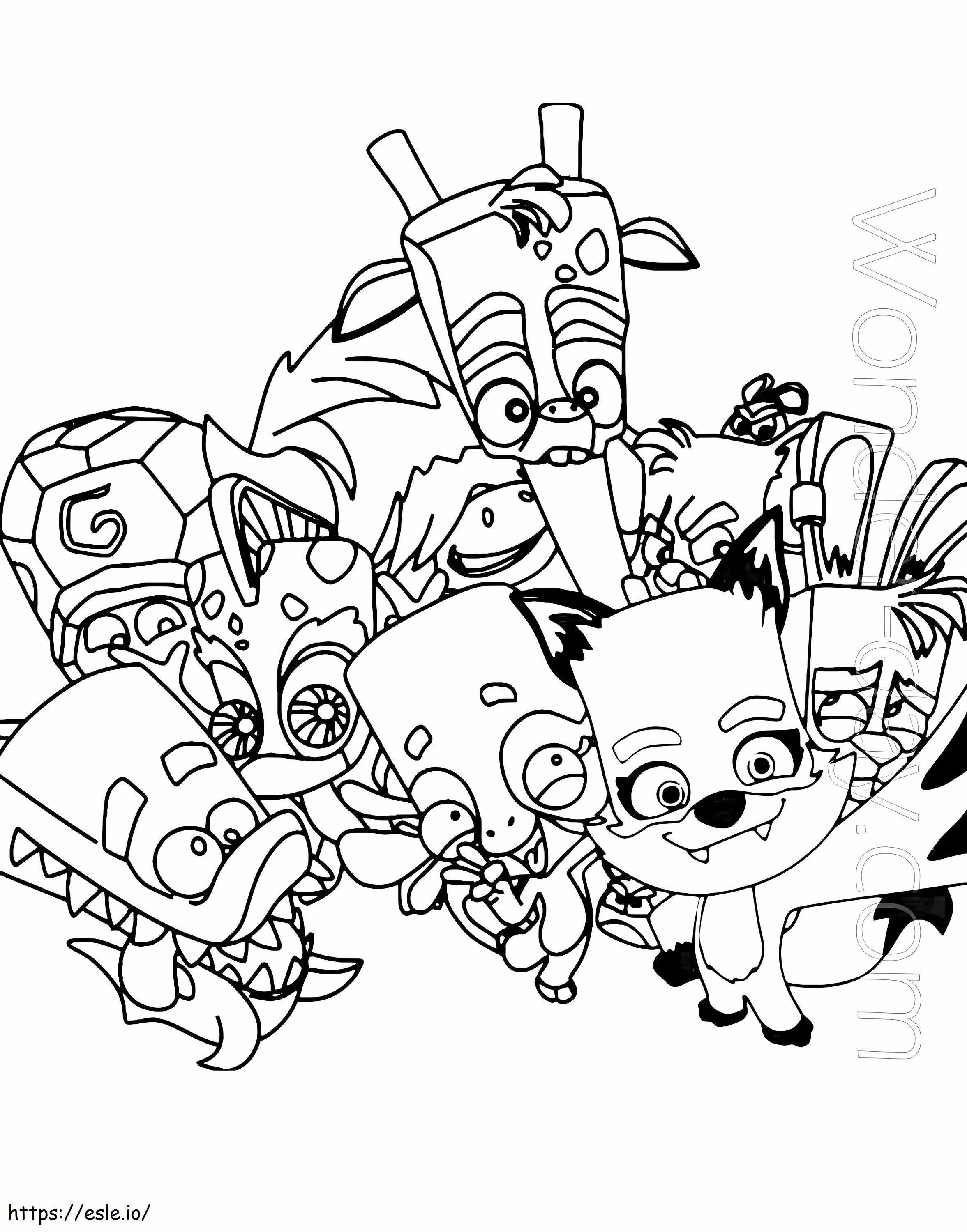 Zooba Game coloring page