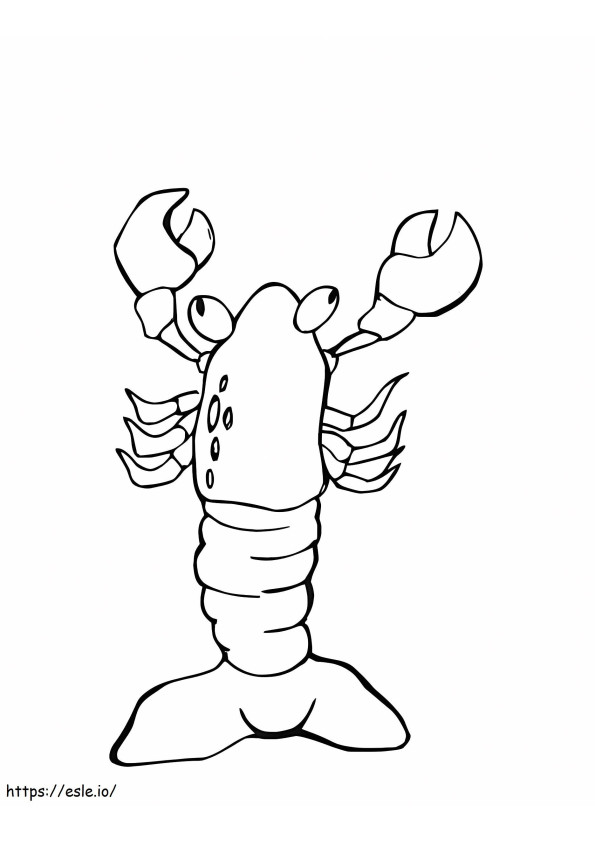 Red Lobster coloring page