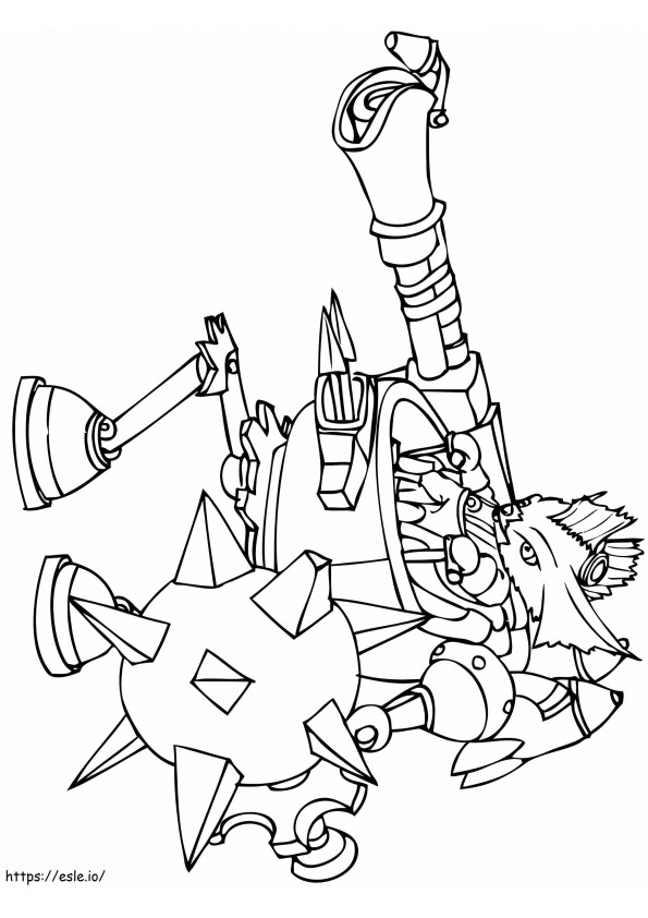1561534059 Rumble A4 coloring page