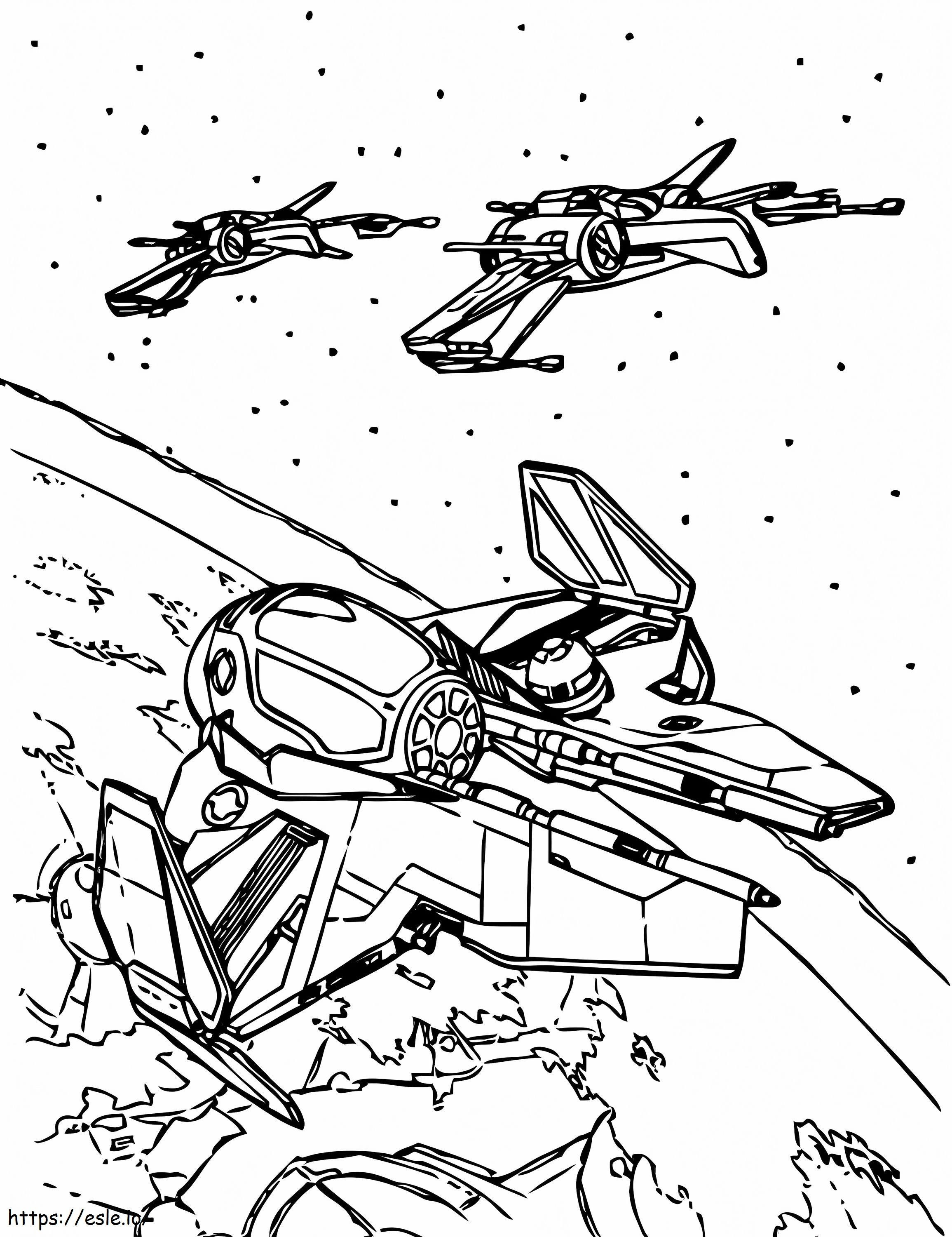 1562811208 Jedi Starfighter A4 coloring page