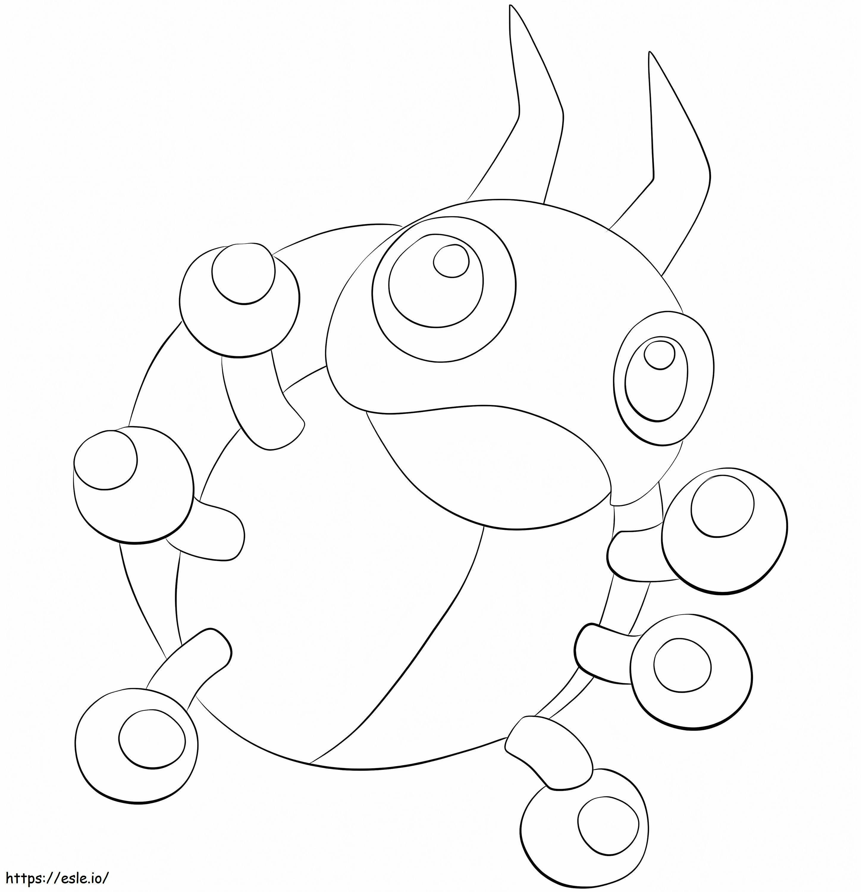 Coloriage Lédyba dans Pokémon à imprimer dessin