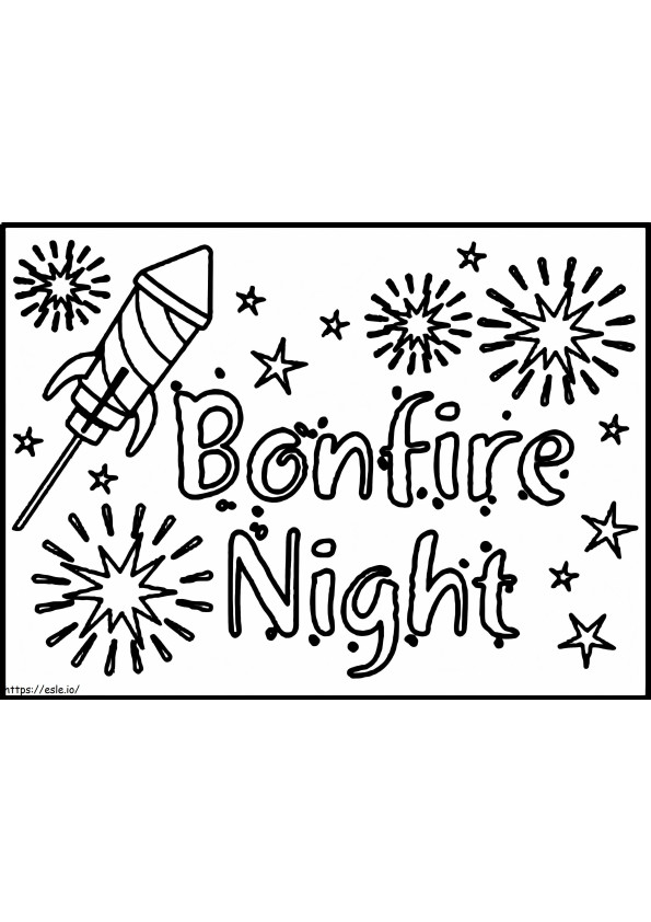 Bonfire Night 4 coloring page