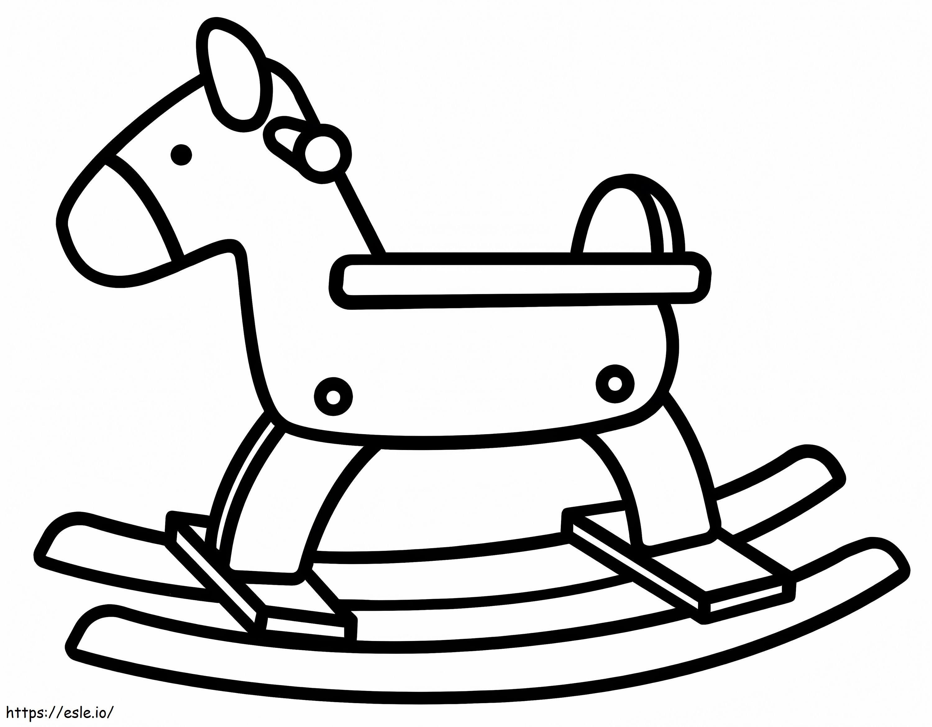Koń na biegunach do bezpłatnego wydruku kolorowanka