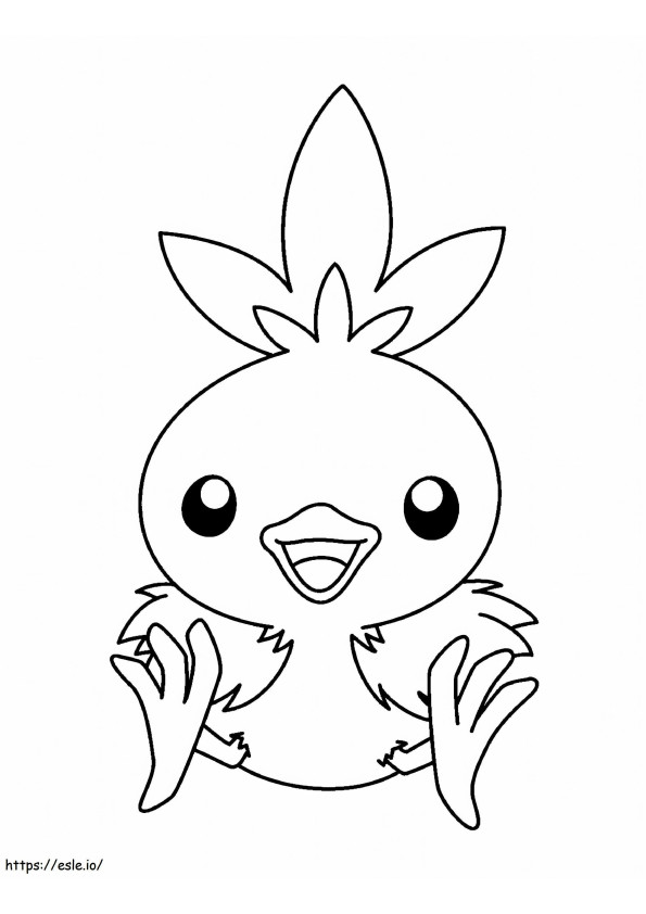 HQ Torchic coloring page
