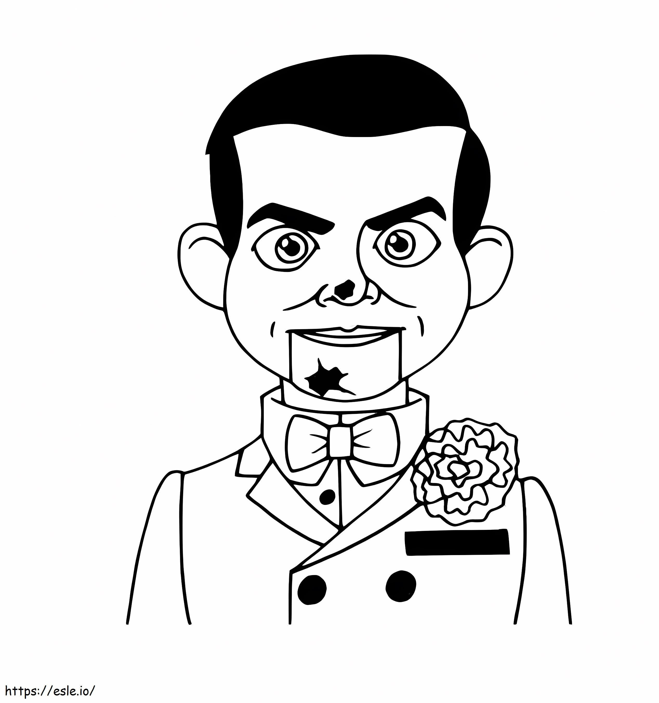 Slappy Simple coloring page