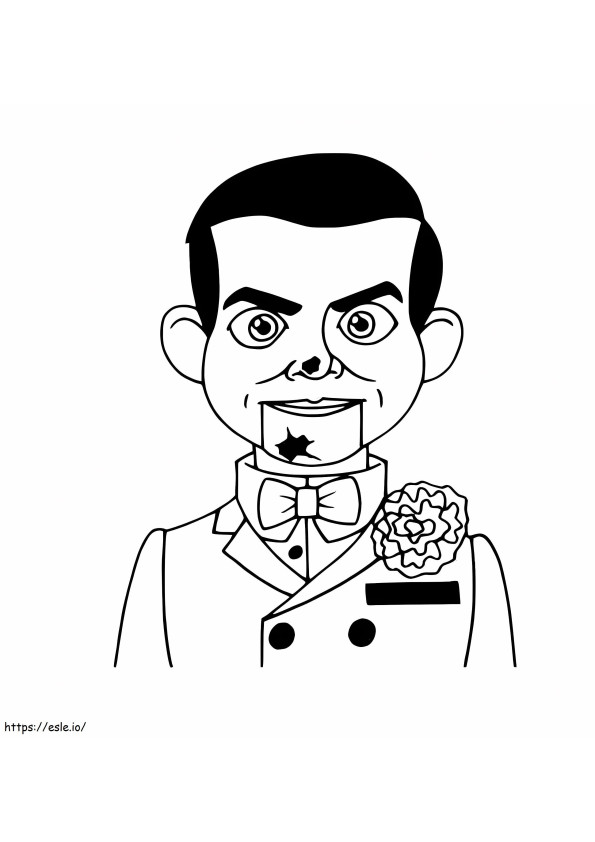Slappy Simple coloring page