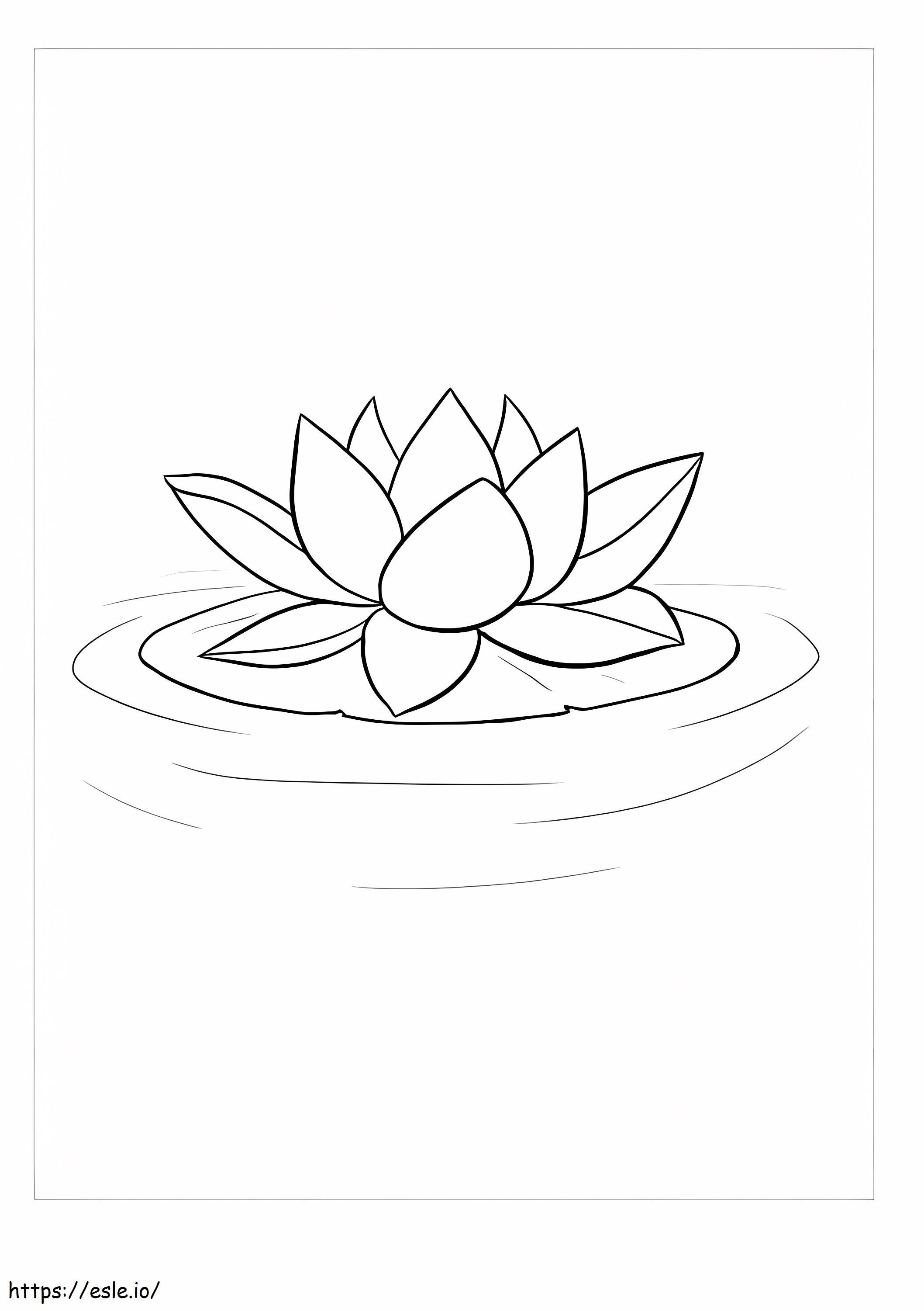 Zen Lotto-bloem kleurplaat kleurplaat