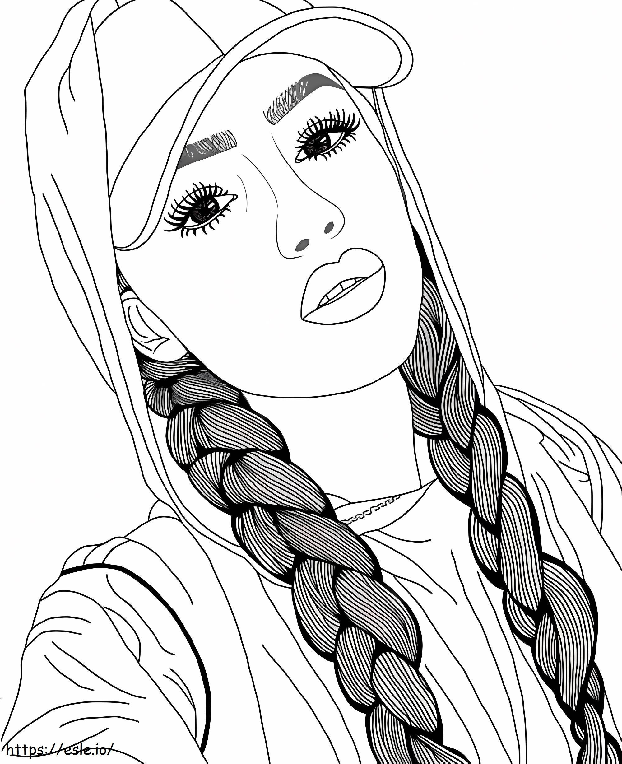 Cool Selfie Tumblr coloring page